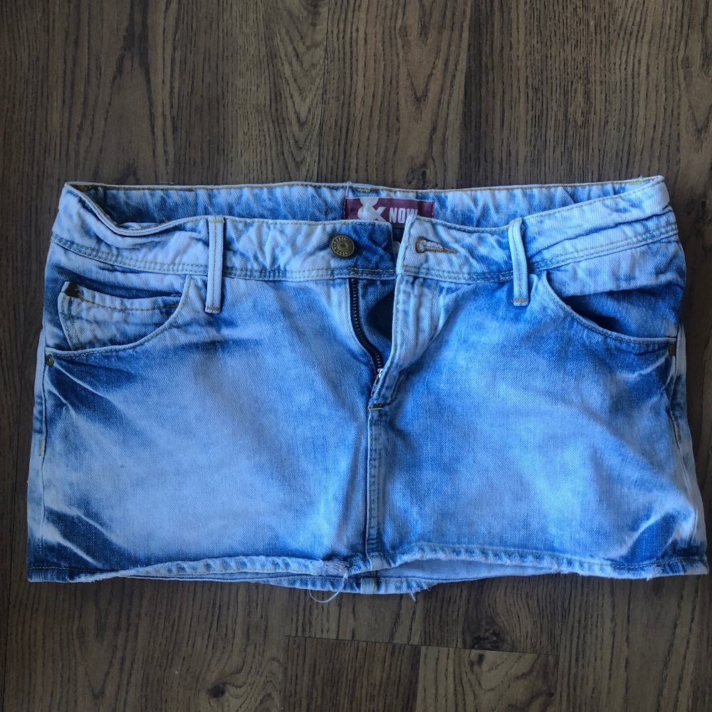 acid wash micro mini vintage h&m made in turkey small